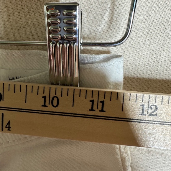 Frame Le High Straight Blanc Denim Jeans Women's Size 24 White - Picture 7 of 8